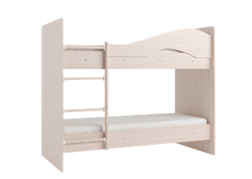 Двухъярусная кровать Мая с 2 ящиками на щитах, цвет Млечный дуб в Архангельске - предосмотр 3