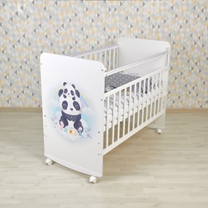 Детская кровать для девочки Фея 702 Милые панды, белый в Архангельске