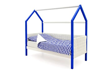 Кровать-домик в детскую «Svogen сине-белый» мягкая в Архангельске