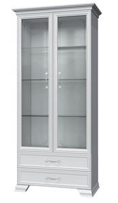 Шкаф-витрина Грация ШР-2, белый, 2 стекла в Архангельске