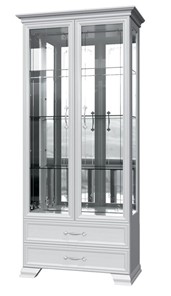 Шкаф-витрина Грация ШР-2, белый, 4 стекла в Архангельске