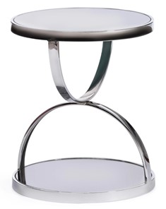 Стеклянный столик GROTTO (mod. 9157) металл/дымчатое стекло, 42х42х50, хром в Архангельске