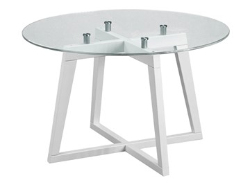 Стеклянный столик Мебелик Рилле-445 (белый) в Архангельске