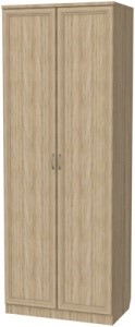 Шкаф 2-х дверный 100 со штангой, цвет Дуб Сонома в Архангельске - изображение