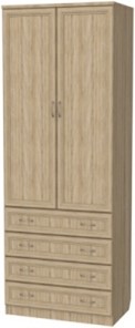 Шкаф 2-х дверный 103 со штангой, цвет Дуб Сонома в Архангельске - предосмотр