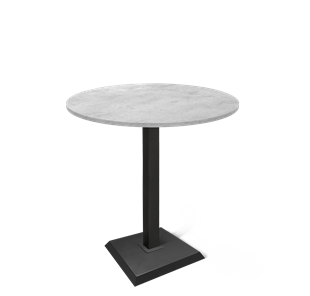 Круглый стол на кухню SHT-TU5-BS2/H110 / SHT-TT 90 ЛДСП (бетон чикаго светло-серый/черный) в Архангельске