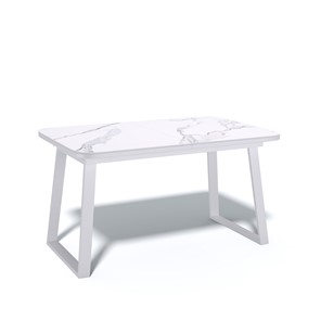 Кухонный стол раскладной AZ1200 (белый/керамика мрамор белый) в Архангельске