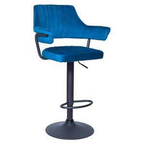 Барный стул КАНТРИ WX-2917 вельвет голубой в Архангельске