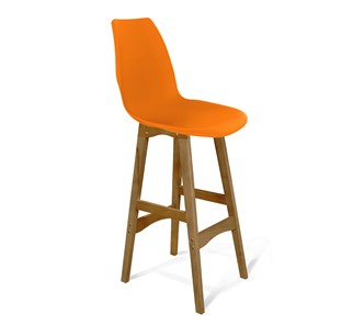 Кухонный стул SHT-ST29/S65 (оранжевый ral2003/светлый орех) в Архангельске