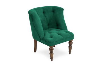 Кресло Бриджит зеленый ножки коричневые в Архангельске