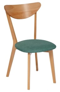 Кухонный стул MAXI (Макси), бук/ткань 86x48,5x54,5 Морская волна/ натуральный бук (2 шт) арт.11773 в Архангельске