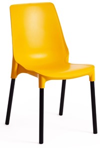 Кухонный стул GENIUS (mod 75) 46x56x84 желтый/черные ножки арт.15281 в Архангельске