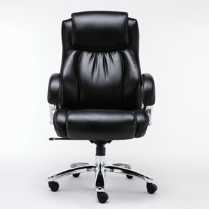 Кресло компьютерное Brabix Premium Status HD-003 (рециклированная кожа, хром, черное) 531821 в Архангельске