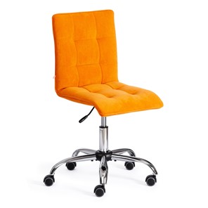 Кресло компьютерное ZERO флок, оранжевый, арт.13499 в Архангельске