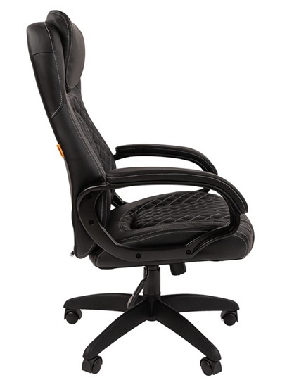 Офисное кресло CHAIRMAN 432, экокожа, цвет черный в Архангельске - изображение 5