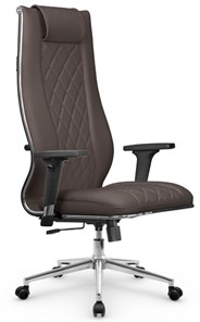 Кресло офисное МЕТТА L 1m 50M/2D Infinity Easy Clean топган, нижняя часть 17852 темно-коричневый в Архангельске