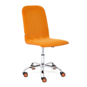 Компьютерное кресло RIO флок/кож/зам, оранжевый/оранжевый, арт.14188 в Архангельске