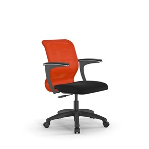 Кресло компьютерное SU-M-4/подл.160/осн.005 оранжевый/черный в Архангельске