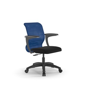 Офисное кресло SU-M-4/подл.160/осн.005 светло-синий/черный в Архангельске