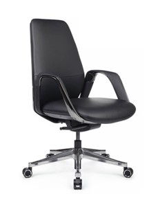 Кресло в офис Napoli-M (YZPN-YR021), черная кожа в Архангельске
