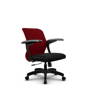 Офисное кресло SU-M-4/подл.160/осн.001, Бордовый/Черный в Архангельске