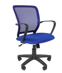Офисное кресло CHAIRMAN 698 black TW-05, ткань, цвет синий в Архангельске