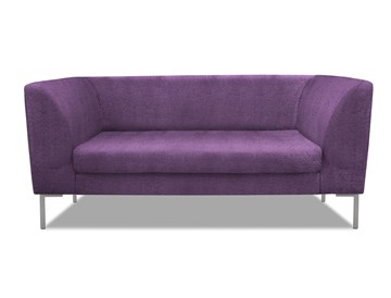 Офисный диван Сиеста 2-местный, ткань Сахара / фиолетовая С33 в Архангельске