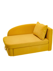 Мягкий диван правый Тедди желтый в Архангельске