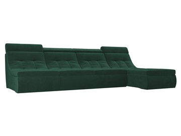 Модульный раскладной диван Холидей люкс, Зеленый (велюр) в Архангельске