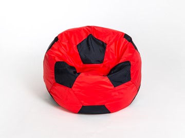 Кресло-мешок Мяч большой, красно-черный в Архангельске