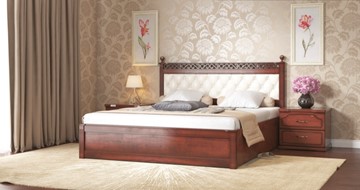 Кровать с мягким изголовьем Ричард 160*200 с основанием в Архангельске