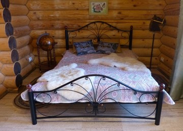 Кровать Фортуна 2, 1600, черный/черный в Архангельске