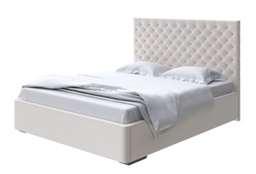 Кровать в спальню Modena 200x200, Велюр (Scandi Cotton 3 Лён) в Архангельске