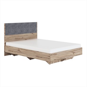 Кровать Николь (мод.1.3) 1,6 серый текстиль, с ортопедическим основанием в Архангельске