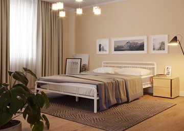 Кровать 2-спальная Леон, 1600, белый в Архангельске