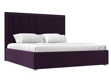 Двуспальная кровать с механизмом Афродита 160, Фиолетовый (Велюр) в Архангельске