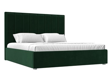 Двуспальная кровать с механизмом Афродита 160, Зеленый (Велюр) в Архангельске