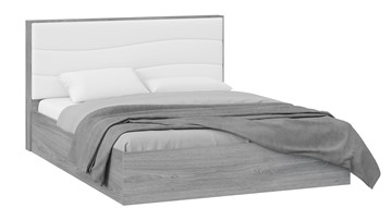 Кровать с механизмом двуспальная Миранда тип 1 (Дуб Гамильтон/Белый глянец) в Архангельске