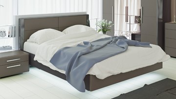 Кровать 2-х спальная Наоми 1600, цвет Фон серый, Джут СМ-208.01.01 в Архангельске