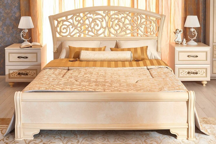 Гарнитур в спальню Александрия, кровать, 2 тумбочки, Ленто в Архангельске - изображение 6
