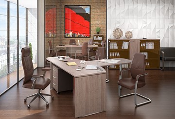 Набор мебели в офис Xten с большим шкафом для документов для 2 сотрудников в Архангельске - предосмотр 2