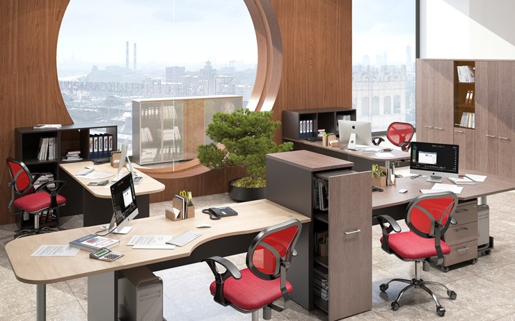 Офисный набор мебели Xten в опенспэйс для четырех сотрудников в Архангельске - изображение 5