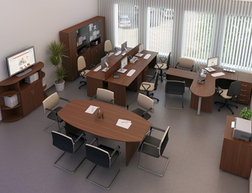 Офисный комплект мебели Комфорт №3 (французский орех) в Архангельске