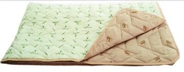 Одеяло «Зима-Лето», ткань: тик, материалы: бамбук/верблюжья шерсть в Архангельске