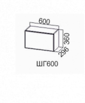Кухонный шкаф Волна, ШГ600/360 в Архангельске - изображение