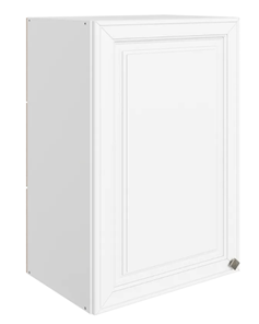 Кухонный шкаф Мишель L450 H720 (1 дв. гл.) эмаль (белый/белый) в Архангельске