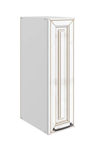 Кухонный шкаф Атланта L200 H720 (1 дв. гл.) эмаль (белый/белый глянец патина золото) в Архангельске