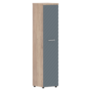 Шкаф TORR LUX TLHC 42.1 колонка с глухой дверью и топом 435х452х1958 Дуб Каньон/ Серо-голубой в Архангельске