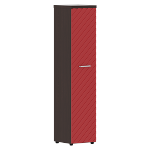 Шкаф TORR LUX TLHC 42.1 колонка с глухой дверью и топом 435х452х1958 Венге/ Красный в Архангельске