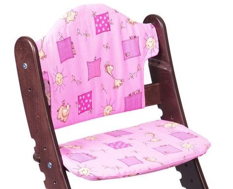 Комплект Подушек для растущего стула М1, розовый в Архангельске - изображение